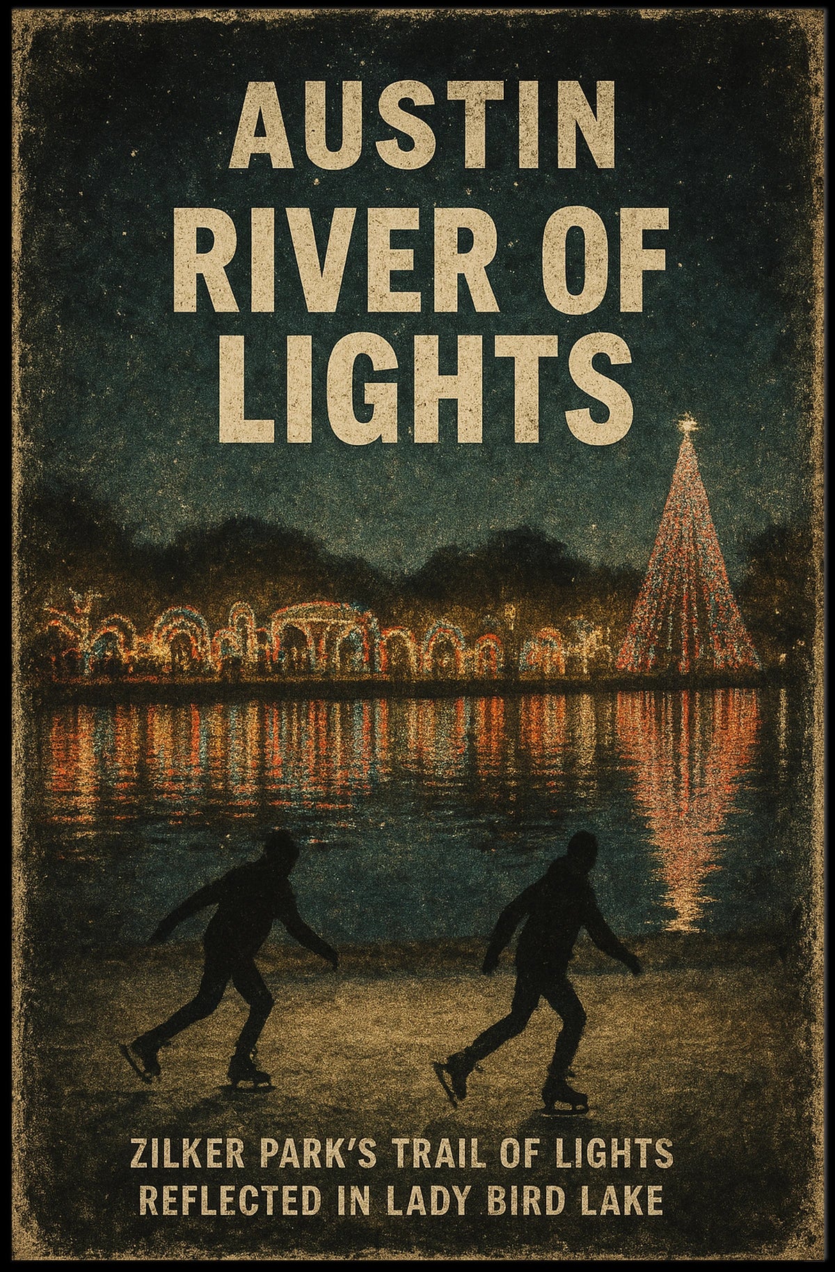 Austin River Of Lights Poster