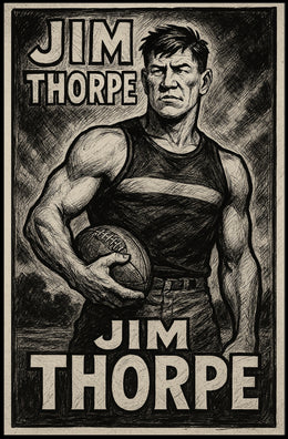 Jim Thorpe Legendary Athlete Poster