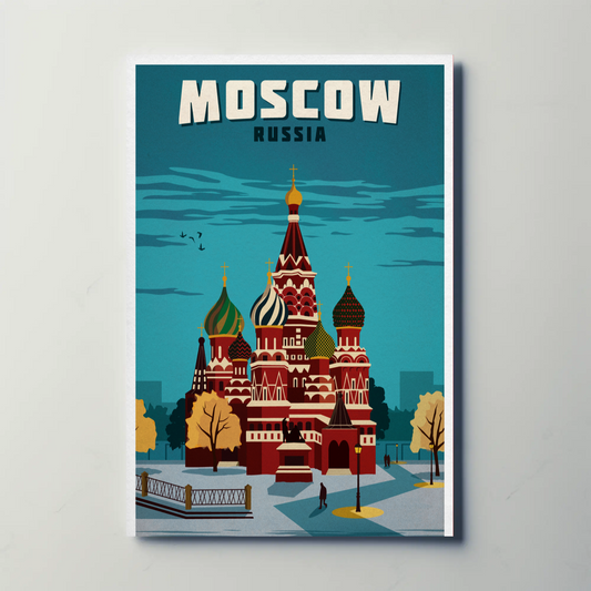 Moscow Travel Poster
