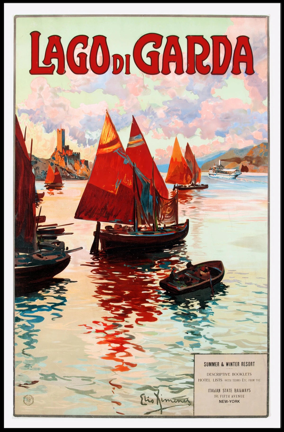 Lago Di Garda Travel Poster