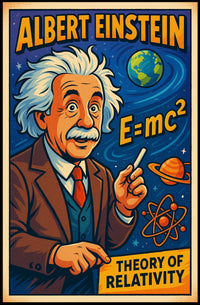 Albert Einstein Theory Of Relativity Poster