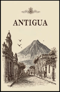 Antigua A Timeless Cityscape Poster