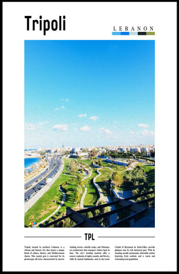 Tripoli Lebanon Urban Landscape Travel Poster PosterGoat