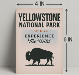 Yellowstone National Park Experience the Wild Poster PosterGoat