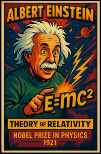 Albert Einstein Theory Of Relativity Poster