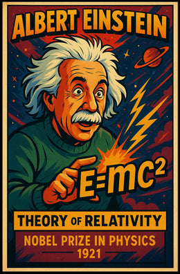 Albert Einstein Theory Of Relativity Poster