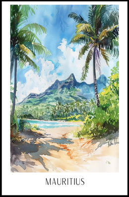 Scenic Mauritius Poster