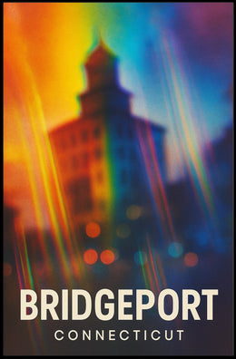 Bridgeport Vibes Minimalist Cityscape Poster