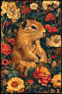 Charming Woodland Chipmunk Animal Poster