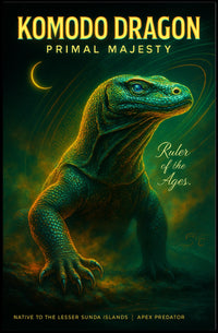 Komodo Dragon Primal Majesty Poster