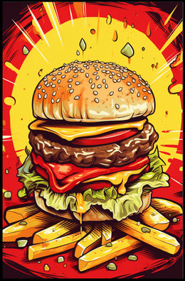 Burger Bliss Poster PosterGoat