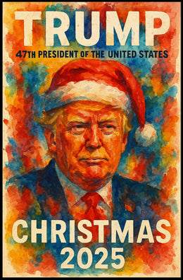 Futuristic Santa with Political Edge - Christmas Poster