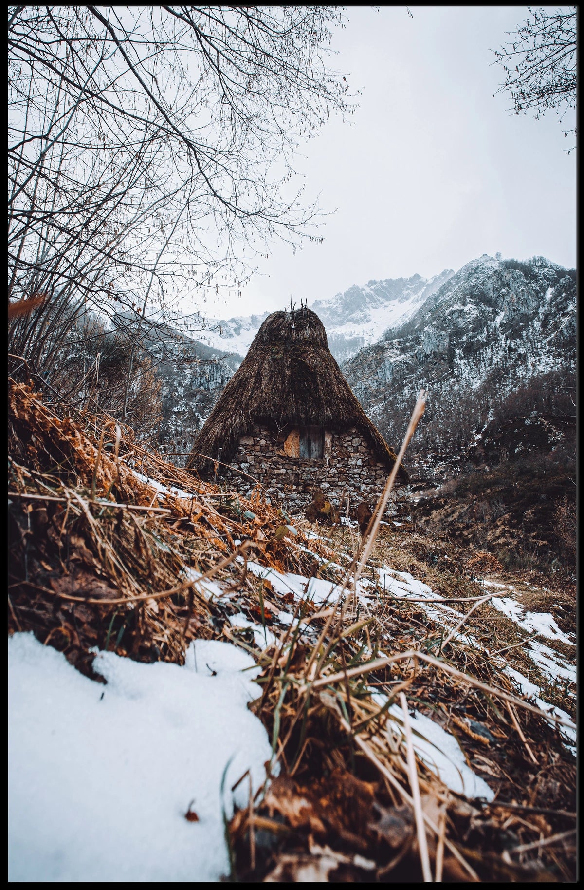 Winter Mountain Retreat Poster