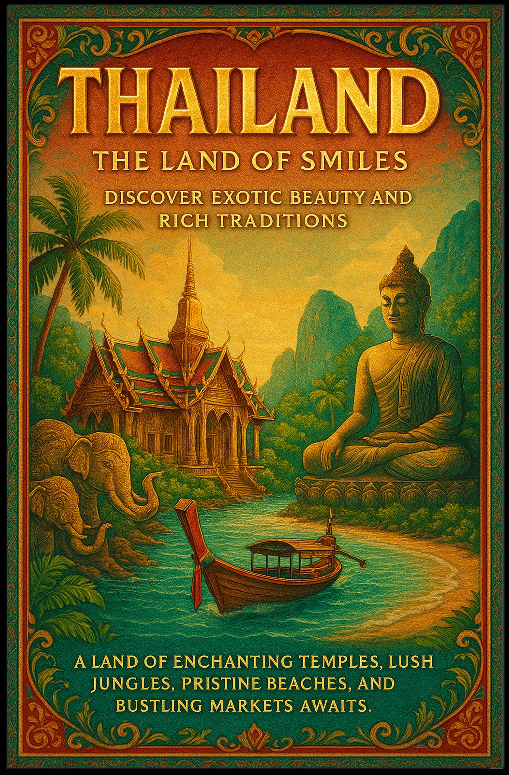 Thailand Enchantment Travel Poster