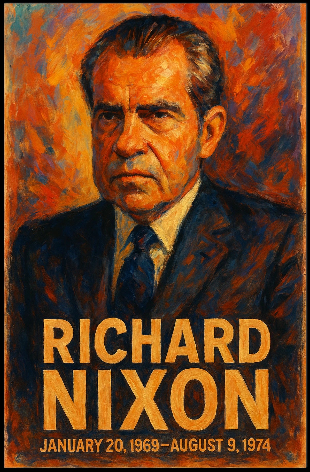 Richard Nixon Presidential Portrait Poster