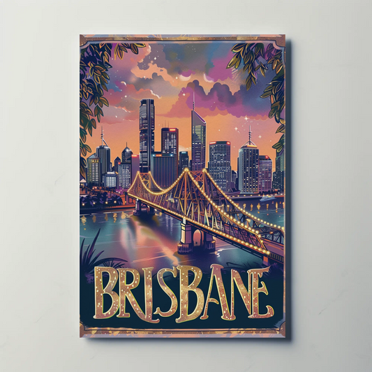 Brisbane Vintage Poster
