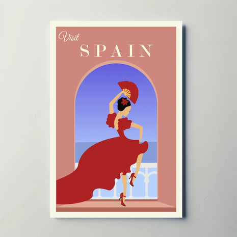 Visit Spain Flamenco Dance Travel Poster