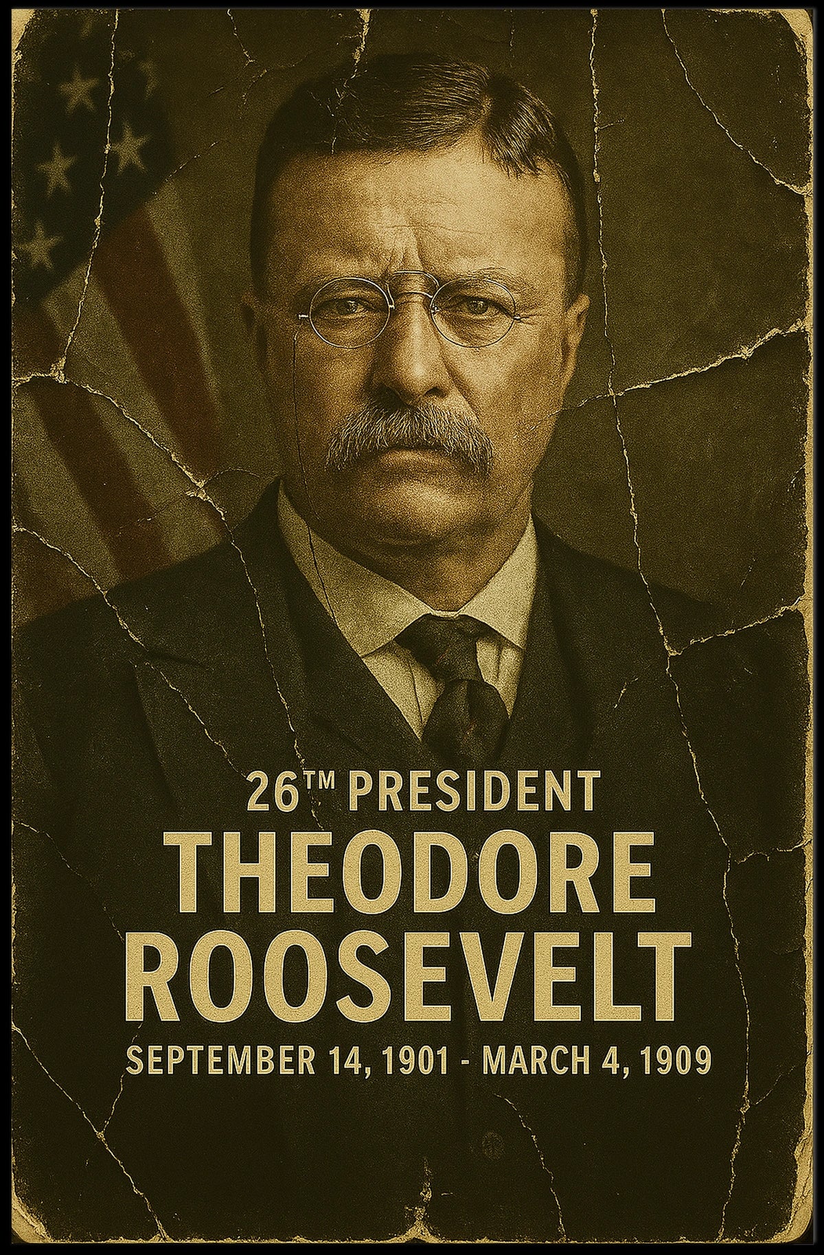 Theodore Roosevelt 26th President Poster