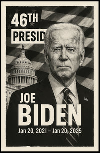 Joe Biden 46th President of the United States Digital Montaje Poster