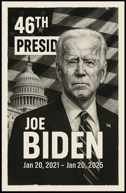 Joe Biden 46th President of the United States Digital Montaje Poster