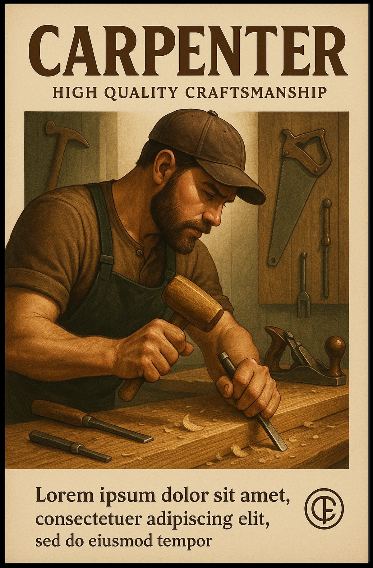 Masterful Carpentry Poster