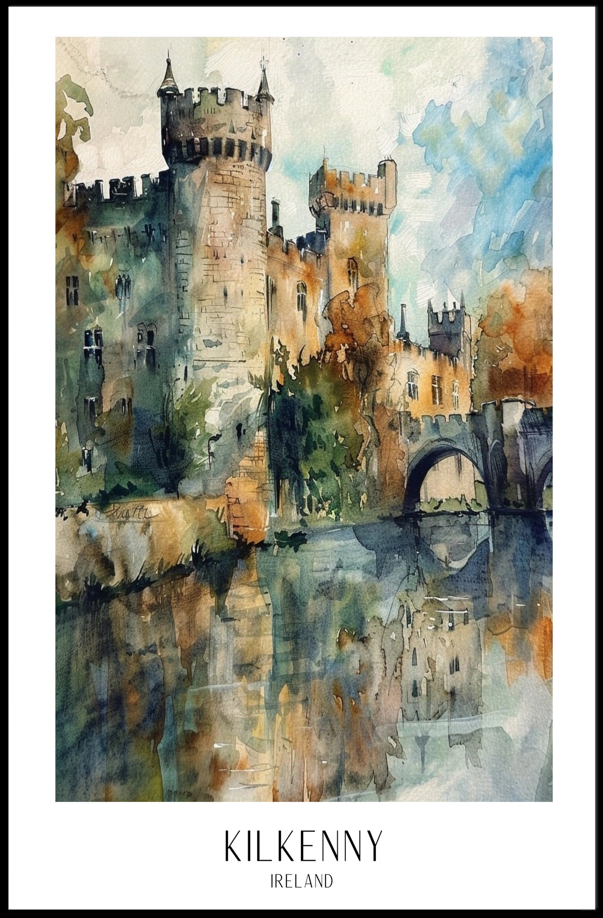 Kilkenny Castle Ireland Poster