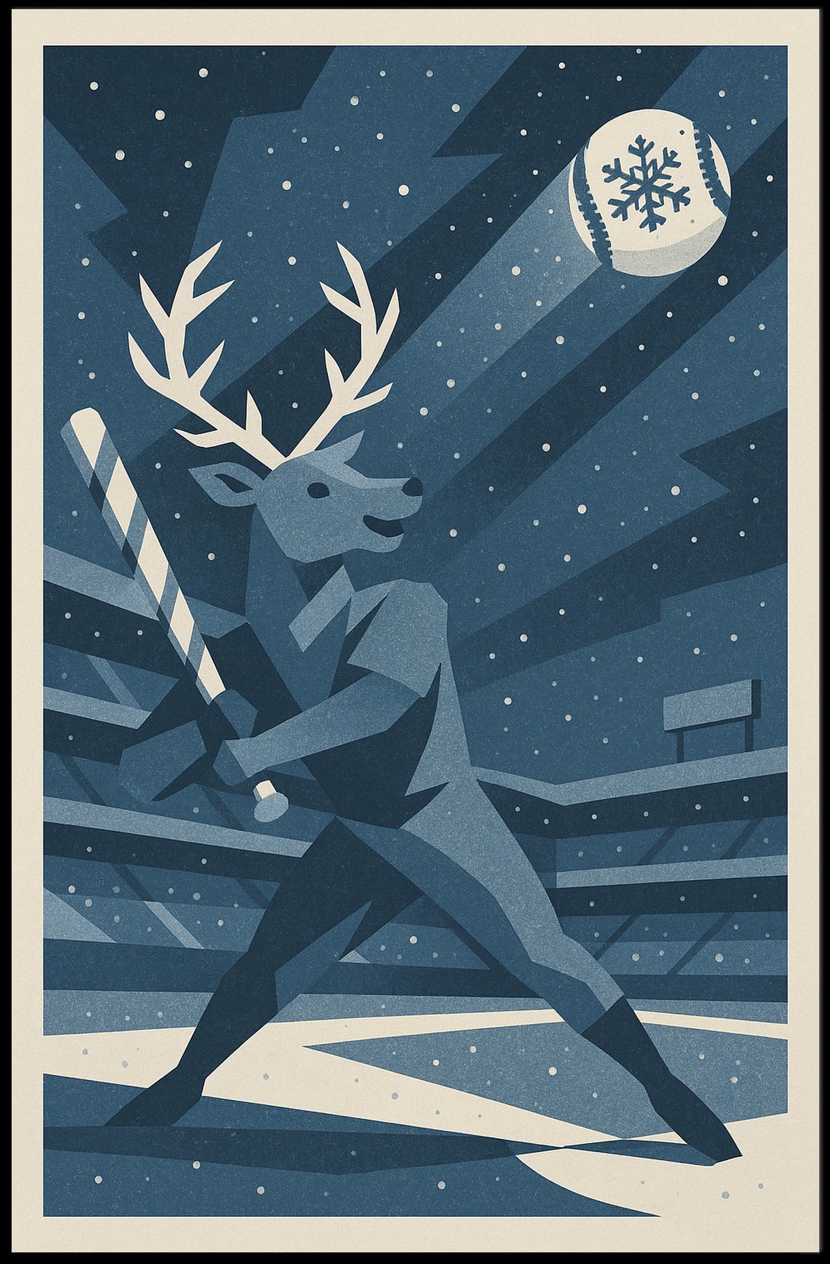 Winter Baseball Fantasy Poster