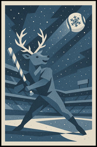 Winter Baseball Fantasy Poster
