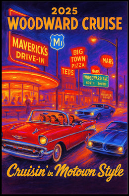 2025 Woodward Cruise Poster
