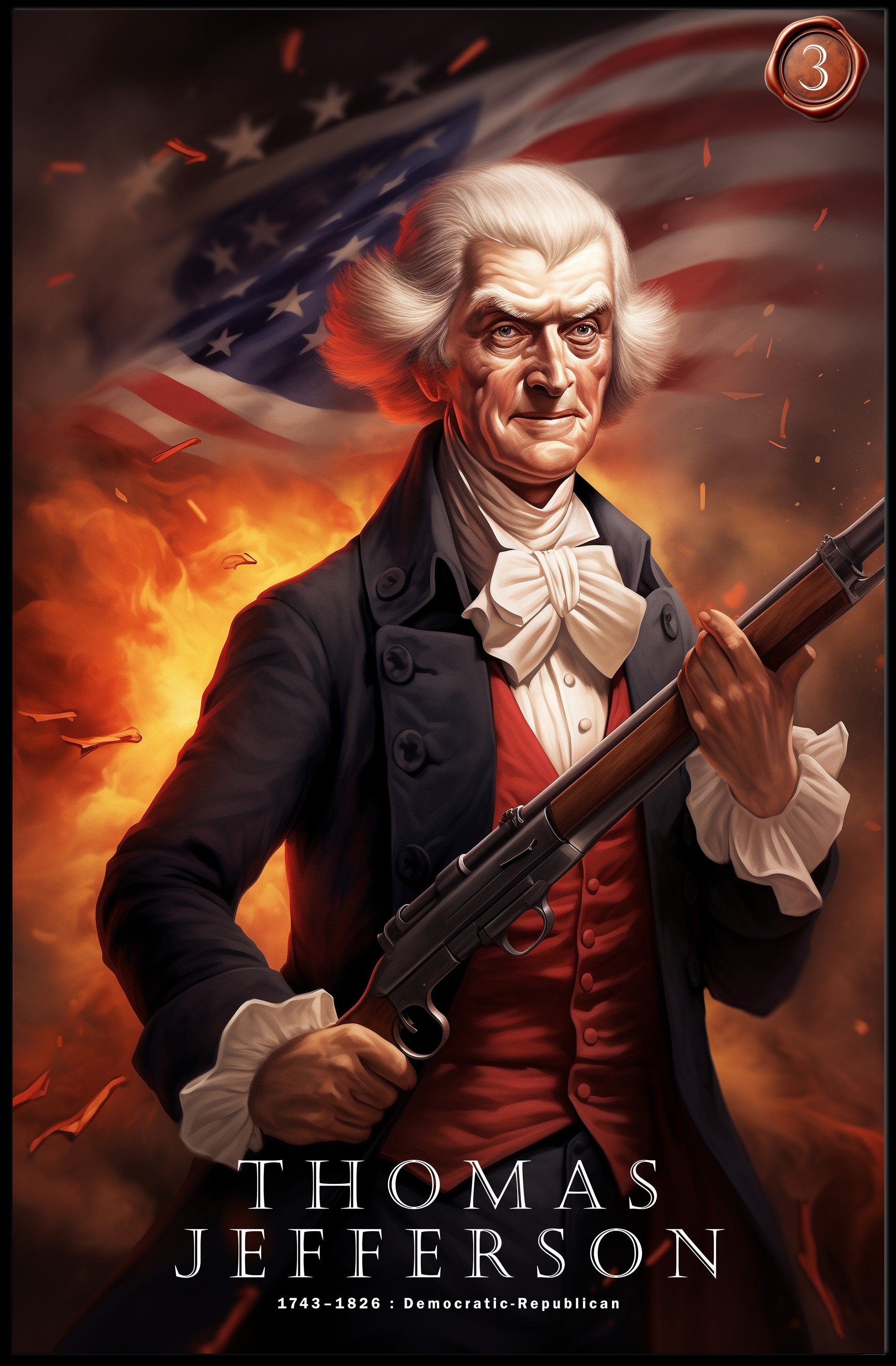 Thomas Jefferson: Democratic-Republican Legacy Poster
