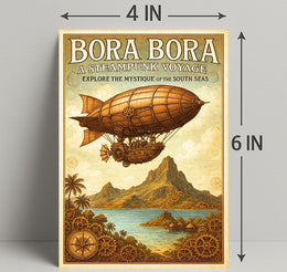 Bora Bora  A Steampunk Voyage Poster PosterGoat