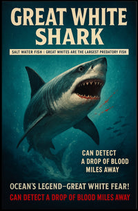 Great White Shark – Ocean's Legend Poster PosterGoat