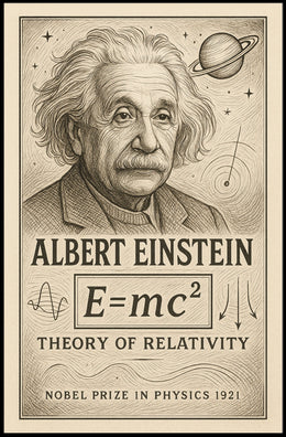 Albert Einstein Nobel Prize In Physics Poster