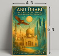 Abu Dhabi's Tradition Meets Modernity: Cultural or Heritage Poster