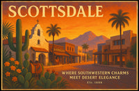 Scottsdale Southwestern Charm Travel Poster