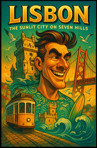 Lisbon The Sunlit City on Seven Hills Poster