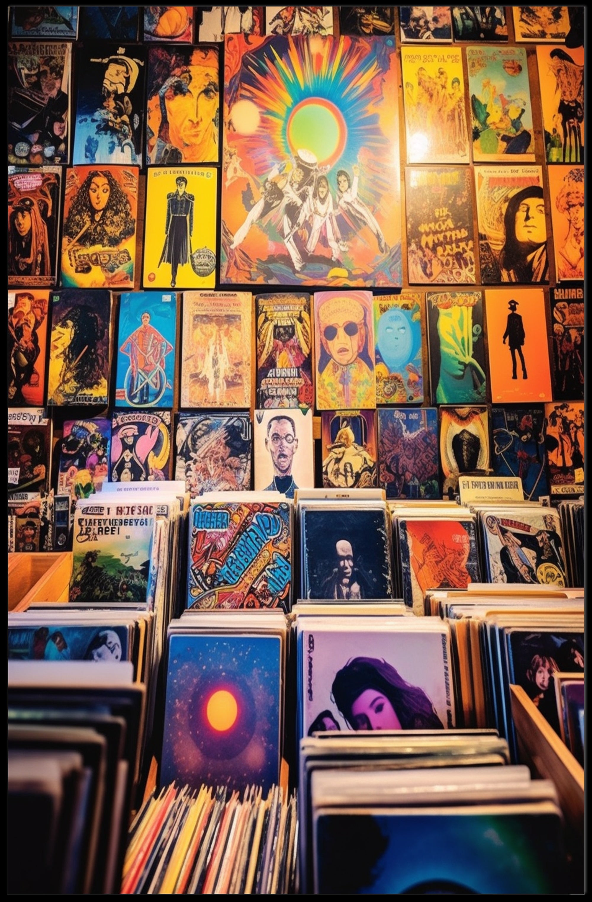 Vibrant Vinyl Collection Poster