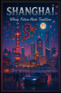 Shanghai Where Future Meets Tradition Poster
