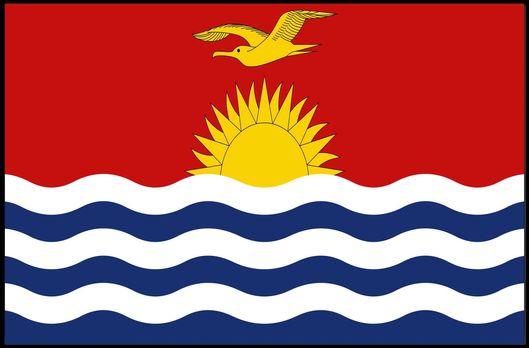 Kiribati Flag Poster