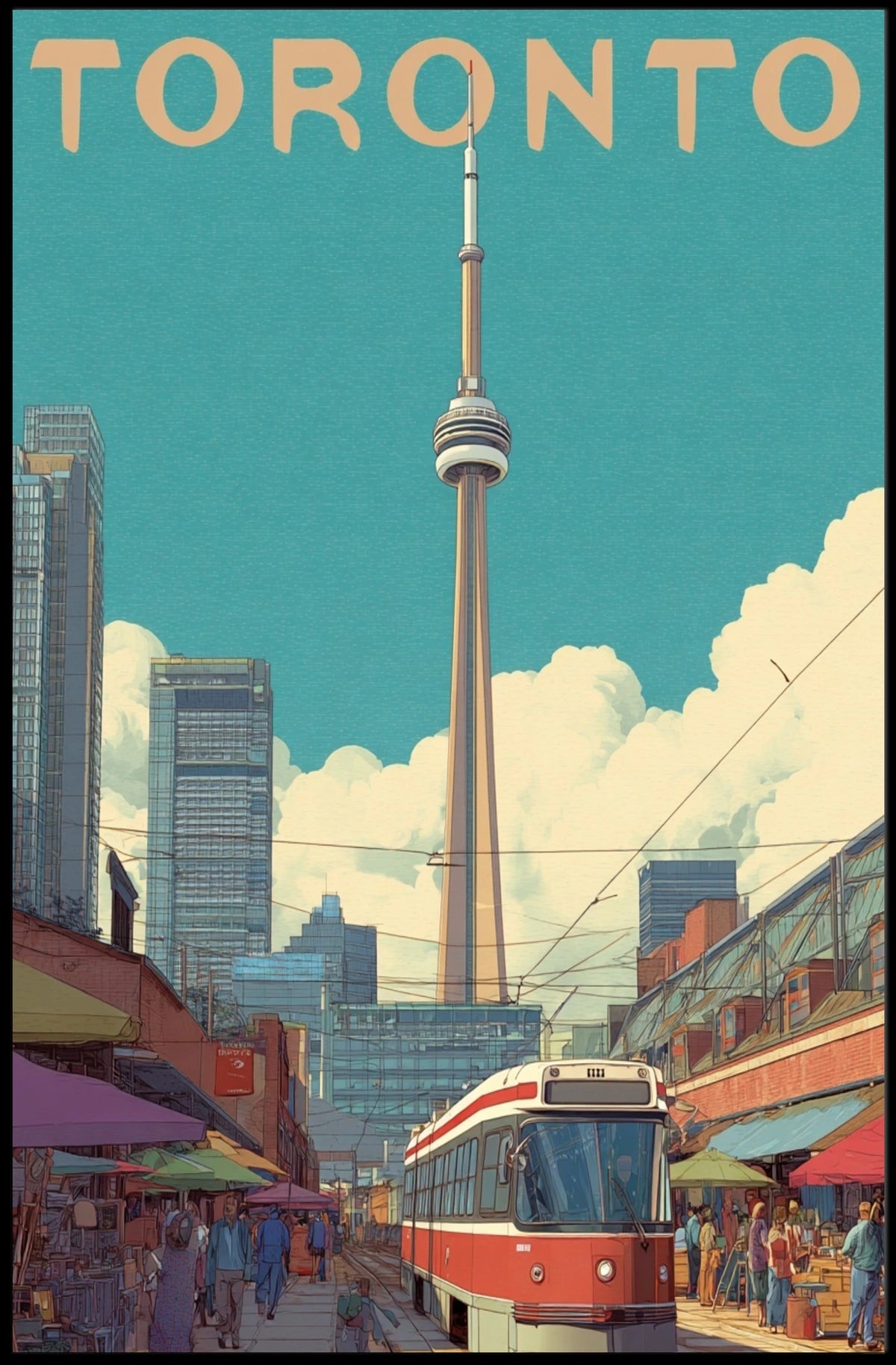 Toronto Cityscape Poster