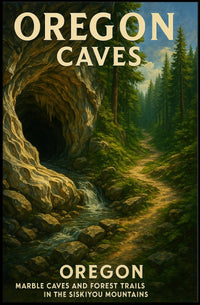Oregon Marble Caves Poster