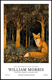 William Morris Exhibition Poster: Arts and Crafts Movement