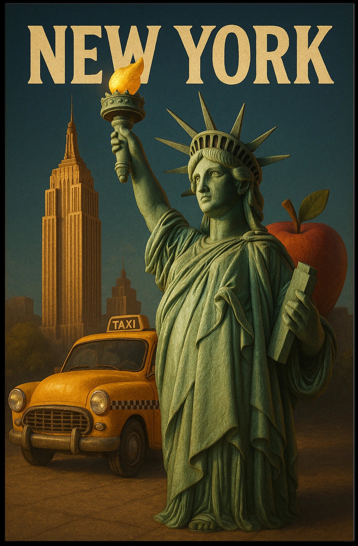 New York Iconography Poster