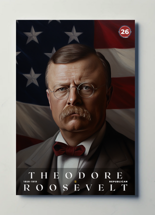 Theodore Roosevelt 26th President Of The United States Portrait