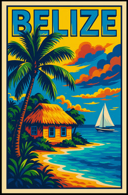 Belize Tropical Escape Poster