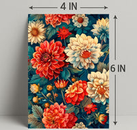 Vibrant Floral Garden Artistic Masterpiece Poster