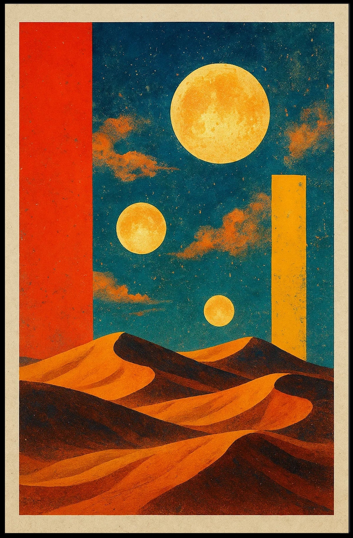 Celestial Desert Dreamscape Poster