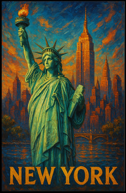 New York Cityscape Poster
