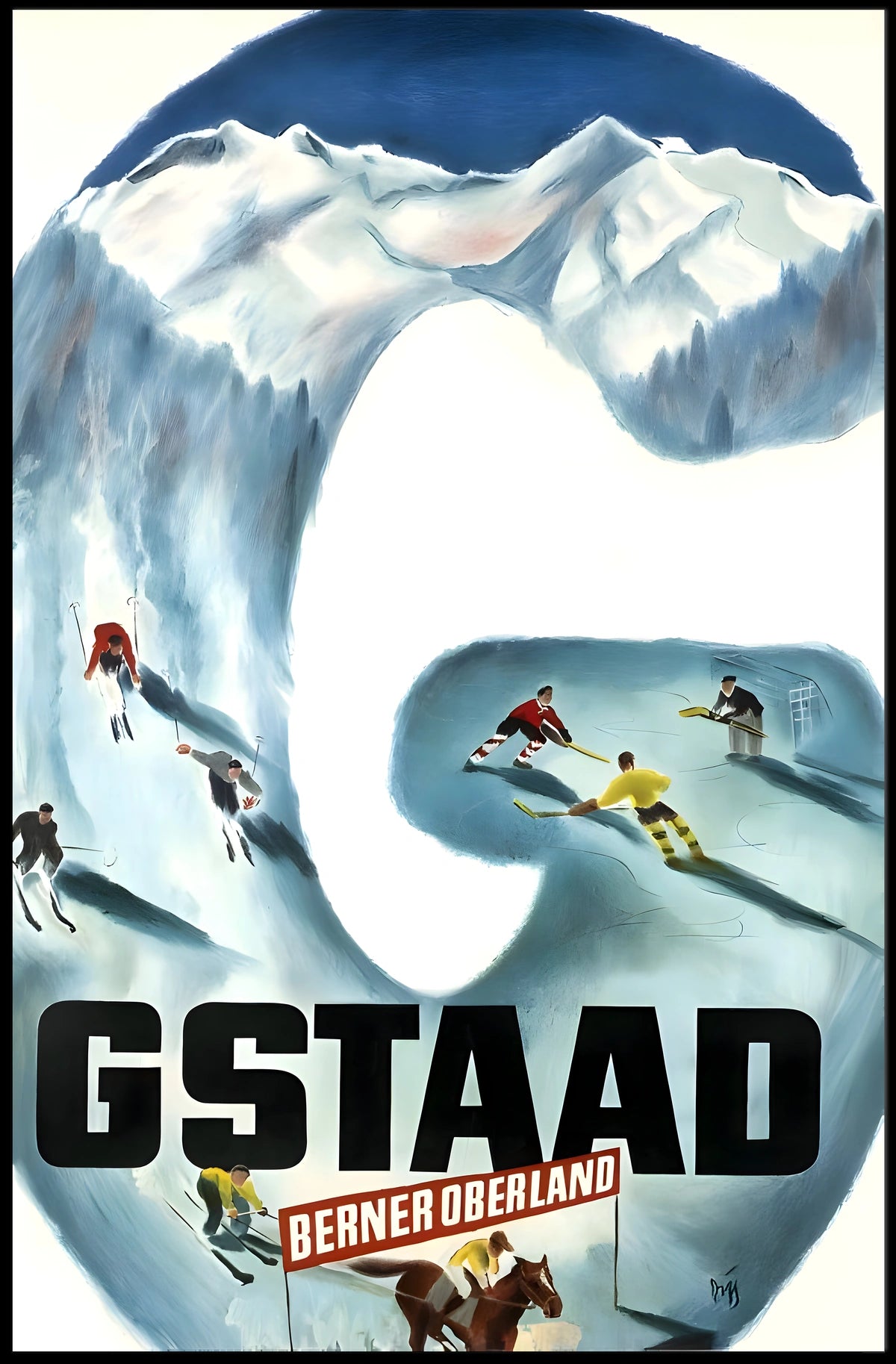 Gstaad Winter Sports Poster