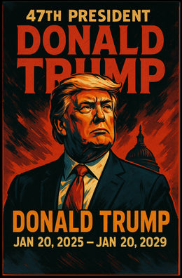 Donald Trump Visionary Patriot Expressionism Poster
